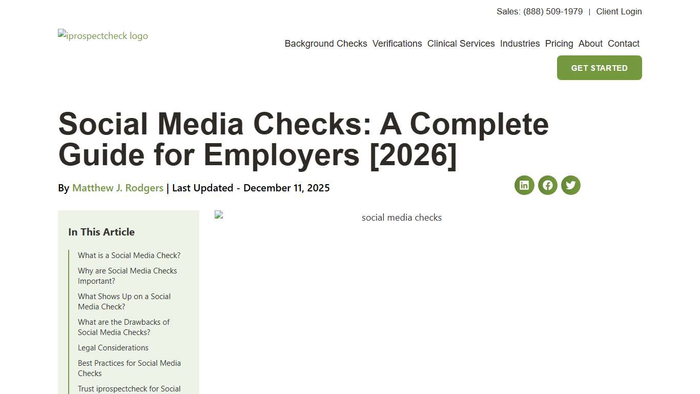 Social Media Checks: A Complete Guide for Employers [2026] - iprospectcheck