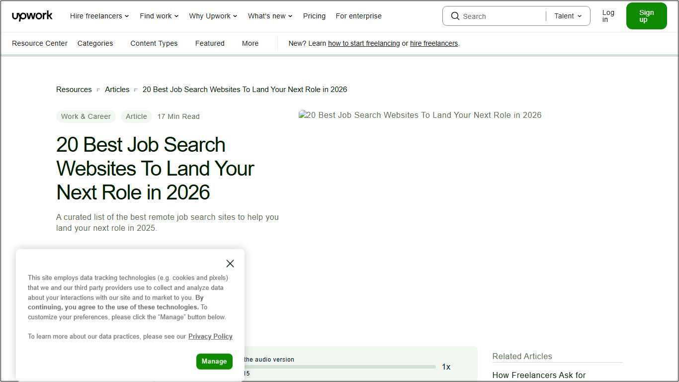 20 Best Job Search Websites To Land Your Next Role in 2026 - Upwork